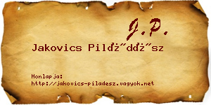 Jakovics Piládész névjegykártya